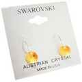 Yellow Crystal Drop Earrings